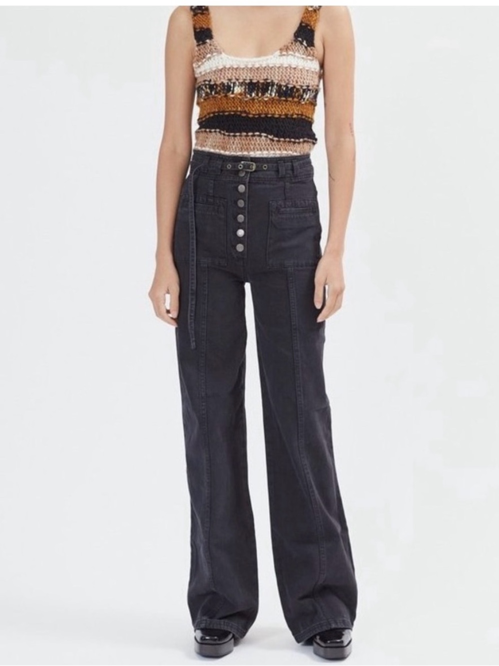 ULLA JOHNSON Abrams Wide-Leg Jeans Size 4